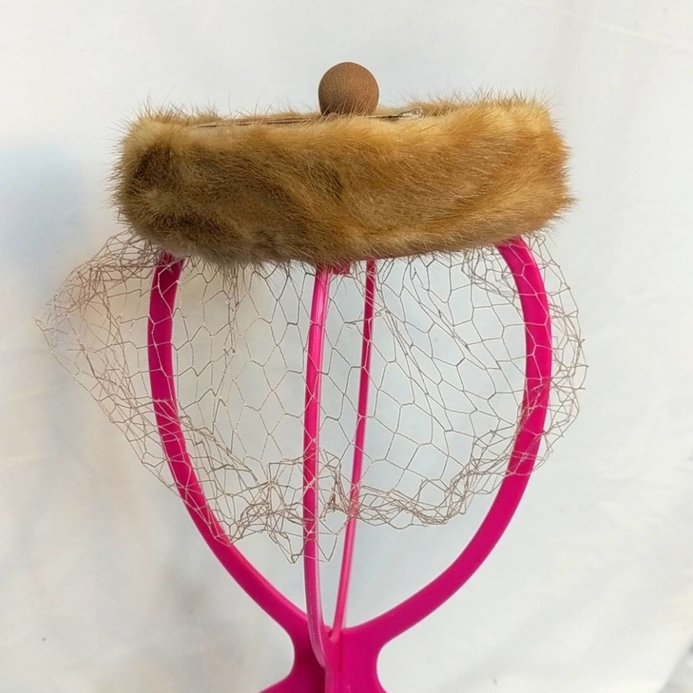 #45 Vntge 50's Hutzler's Baltimore cocktail hat w/box